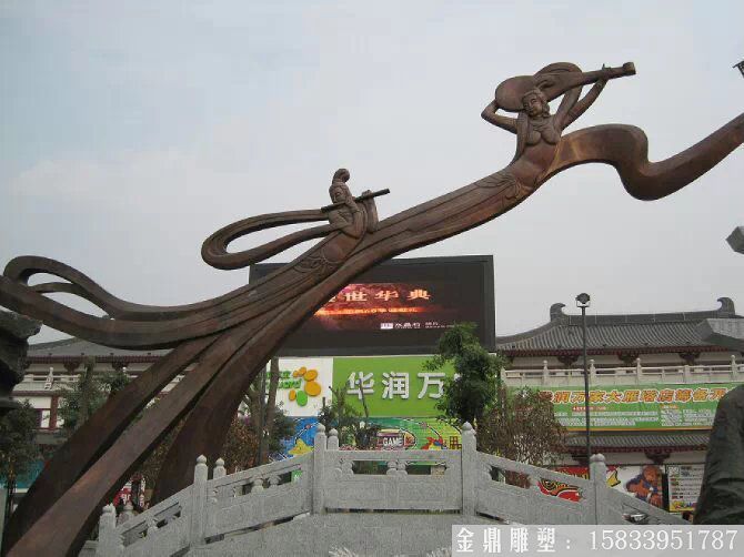 仙女铜雕塑 铸铜景观雕塑加工厂家